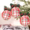 Decorazioni natalizie 3 pezzi / lotto Ornamenti con palline Albero Lampadine di Natale classiche rosse e bianche per ciondolo appeso