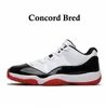 11 chaussures de basket-ball rétro Men 11s Cherry Cool Grey Grey Midnight Navy Jubilee 25e anniversaire Concord Bred Low 72-10 Legend Blue Mens Women Trainers Sports Sneakers 36-46