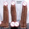 Schoonheidsartikelen Nieuwe grootste realistische dildo zachte siliconen dikke enorme penis strapon zuigbeker anale sexy speelgoed voor vagina erotische vrouwen masturbator