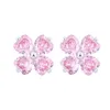 Stud Earrings 2022 Cool Style High Quality Cherry Blossom Petal Women's Temperament Birthday Party Premium Luxury Jewelry Gift