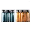 Bottiglie di stoccaggio 3 pezzi Set di bottiglie vuote da 500 ml Shampoo Doccia Gel Balsamo per capelli Pressa Pompa Dispenser di sapone Bagnoschiuma Riutilizzabile C1FF