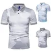 Polos de marca Para Hombre, Polo creativo de manga corta con personalidad, moda informal, estampado de negocios, ropa de verano Para Hombre