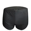 Underpants Fashion Sleepwear Loose Comfy Men's Boxer Shorts Pajamas Side Split Underwear Panties Trunk Sexy Man