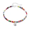 Anklets Boho p￤rlstav anklett armband guldskal kedja colorf fot smycken f￶r kvinnor och flickor sl￤pp leverans dh5ew