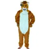 Może poruszać usta Lion Mascot Costume Party Fursuit Cartoon Dress Fits Karnawał Halloween Xmas Easter Ad Caily