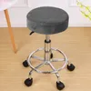 Chair Covers Round Cover Spandex Bar Stool Elastic Seat Protector Washable Cushion Slipcover For Home Office Decor