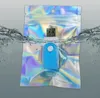 Clear Holographic Laser Ziplock Bag Cosmetic Packaging Self Sealing Presentväska smycken Tjock aluminiumfolie Zip Lock Bags6135488