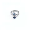 Bandringe Edelstahl Blau Evil Eye Finger für Frauen Geschenk Türkischer Glücksoffener Ring Drop Lieferung Schmuck Dh3Hz