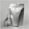 Packing Bags Aluminum Foil Stand Up Bag Zipper Packaging Pouch Food Sample Tea Coffee Gift Drop Delivery Office School Business Indus Dhdch