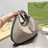 Yeni Crescent Bag Retro Crossbody Half Moon Çantalar Kadın Çanta Omuz Kruvasan Çantalar Debriyaj Çanta Eski Çiçek Tuval Orijinal Deri Bagsmall68