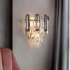 Wall Lamps Crystal Lamp LED Light Bedroom E14 Bulbs Bedside Living Room TV Background El Villa Decoration