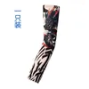 Fingerless Gloves Style Flower Arm Tattoo Sleeves Seamless Outdoor Riding Tattoos 1 Piece Sunscreen