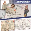 Blankets WOSTAR Spanish Languages Letter Custom Blanket To My Daughter/son Winter Warm Soft Throw For Bed Sofa Bedspreads