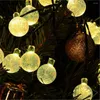 Strings 5M 7M Solar Lamp Power LED String Fairy Lights Garlands Garden Christmas Decor Crystal Ball For Outdoor Waterproof