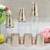 Opslagflessen High-End Gold Airless Packaging Make-up Tools Lotion Essence Skin Care Travel Refilleerbare container 2 stks/perceel 30 ml