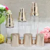 Garrafas de armazenamento Gold Gold Airless Packaging Makeup Tools LONIONAL ESSENCE SKIN CARE SKIN TRAVELA RECIMENTO RELAÇÃO 2PCS/LOTE 30ML