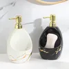 Bath Accessory Set Imitation Marble Ceramic Soap Dispenser Bathroom Supplies Lotion Bottle Body Wash Accessories