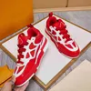 جديد 2024 SS23 SK8 Sneakers المدربين أحذية الخبز Virgil Designer 23SS Leather Red White Chicago Men Women Size 35-45