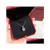 Collane con ciondolo Collana con diamanti Donna S925 Sier Placcato Individualità Catena per regalo di nozze per feste Pendenti con consegna a goccia Gioielli Dhlgp