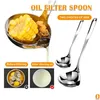 Cooking Utensils 304 Stainless Steel Soupspoon Colander Long Handle Filter Grease Oil Soup Separation Spoon Kitchen Drop Delivery Ho Dh1Vz