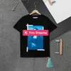 t Shirt Moda Mona Lisa Ritratto Definizione Stampa diretta a spruzzo T-shirt manica corta girocollo ampia bianca GPGS277s