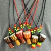 Шарм браслеты мини -барабанщик Jambe для продажи Джембе перкуссия музыкальное ожерелье Африканское барабан