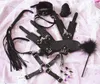 Articles de beauté en cuir, jouets sexy pour jeux pour adultes, Kits érotiques BDSM, menottes de bondage, fouet Gag SM, pinces à tétons Bdsm