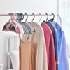 ハンガー5pcs/10pcs衣服ハンガー乾燥ラック衣類家庭用非滑りプラスチックの半円形のシームレスハンギングオーガナイザー