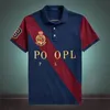 2022S Lapel polo koszulka bawełniana T-shirt T-shirt męski British Casual Color Contrast Plus Size Sports Crossover Nowy S-5xl