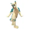 Бежевая хаски собака Wolf Fox Costume Costume Costume Fursuit Платье для вечеринки пушистый наряд Рождества на вечеринке на день рождения Хэллоуин Открытие