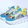 Luxury Designer Casual Shoes Quality Chain Reaction Wild Jewels Link Trainer Shoes Sneakers 36-47
