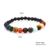 Galaxy Galaxy Osiem planet Bransoletka Bransoletka Men Natural Stone wszechświat Układ słoneczny Układ jogi Bracelety dla mężczyzn dla kobiet biżuteria Dr Dh3lc