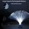 LED USB şarjı fiber optik lamba fantezi yıldızlı gökyüzü gece ışık yatak odası atmosfer masa ayık parti hediyesi