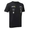 Heren T -shirt 2023 Nieuwe Fashion F1 Formule One Racing Team Aston Martin Vettel Driver Thema Kleding Kortmouw en dames zomer