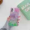 Yezhou2 modedesigner Bling Phone Case för Samsung S21ultra Note20 iPhone13 Gradient Färgskala Square Mönster All-Inclusive Apple 12 Protective Shell