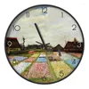 Wall Clocks World Famous Paintings Harvest Starry Sky Mute Clock Personality Creative Nordic Light Luxury Home Bedroom
