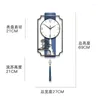 Horloges murales Horloge chinoise Salon Lumière Luxe Moderne Minimaliste Personnalité créative Mode Maison Montre Net Rouge Décoration