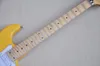 Yellow Electric Guitar with Floyd Rose Scalloped Maple Fretboard Can be Customized as Request