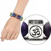 Braccialetti di fascino Lace Up Chakra Crystal Per le donne Handknit Yoga Catena a mano Reiki Pietre semipreziose Gioielli braccialetto 1 pz