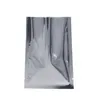 Quality Heat Seal Flat Silver Aluminum Foil Packing Bag Open Top Dried Food Pack Bags Glossy Vacuum Mylar Foil Pouches