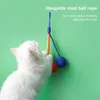 Cat Toys Safe Pet Kitten Hanging Sisal Ball Sound Toy Interactive Burr-free Grind