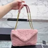 Bags Cross Body Purse Fur Womens Shoulder Bag Designer Brand Wallet Tote Gold Hardware Genuine Leather Fashion Flap Luxury Handbag Winter bagsmall68