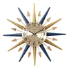 Horloges murales horloge domestique Simple lumière nordique luxe Style européen muet décoration transfrontalière créative
