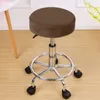 Chair Covers Round Cover Spandex Bar Stool Elastic Seat Protector Washable Cushion Slipcover For Home Office Decor