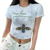 Magliette da donna Camicia estiva Abbigliamento moda donna Kawaii 3D Bee Stampa Grafica TShirt Donna Manica corta Donna Casual AnimalClothes