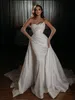Błyszczące cekiny syrena ślubna sukienka księżniczka Sweet Szyja Koraliki z długim rękawem Vestido de noiva Sereia Bridal Suknie