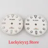 Repair Tools & Kits White 31 3mm Automatic Watch Dial Fit GMT MINGZHU 3804 Movement Luminoous Marks271Y