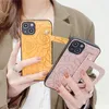 Luxury 3D Camellia Relief Phone Case f￶r iPhone 14 13 13Pro Max 12 12Pro 11 Pro XS XR X SE 8 7 Plus Lady Handbag Soft Leather Cover