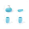 Bath Accessory Set Creative Resin Bathroom Four Piece Modern Hammered Decor Desktop Hand Sanitizer Press Bottle El Bathrooms Accessories