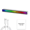 Decorazioni natalizie Barra luminosa RGB attivata dal suono wireless Barra luminosa a LED per camera da letto Ambiente vocale colorato con 8 modalità